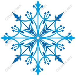 Elegant Blue Snowflake
