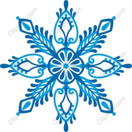 Blue Elegance Snowflake