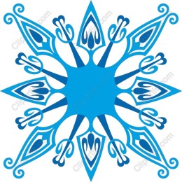 Blue Floral Mandala