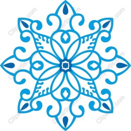 Blue Decorative Snowflake