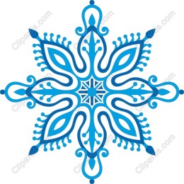 Blue Ornamental Snowflake