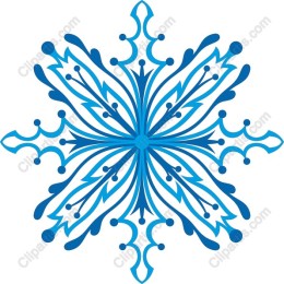 Elegant Blue Snowflake