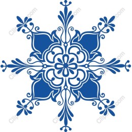 Exquisite Blue Decorative Snowflake