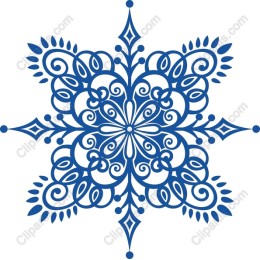 Blue Ornamental Snowflake