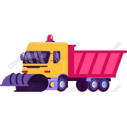 Vibrant Snowplow Truck