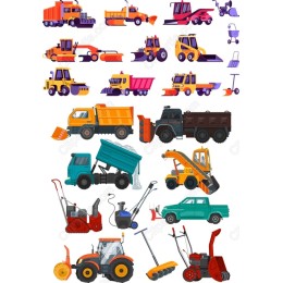 Construction Vehicles Set - Bundle