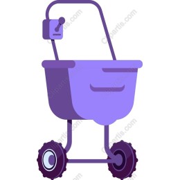 Vibrant Purple Wheelbarrow