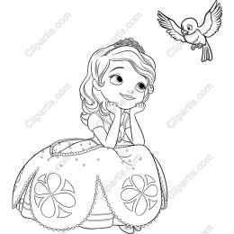 Enchanting Princess & Bird