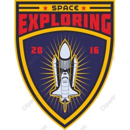 Space Exploring Badge