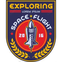 Exploring Space Flight Badge