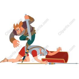 Epic Battle - Barbarian vs Roman Soldier
