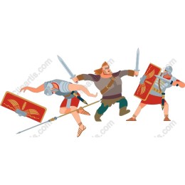 Fierce Roman Soldiers Action