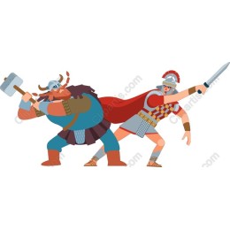 Viking vs. Roman Warrior