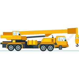 Yellow Construction Crane