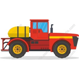 Dynamic Red Tractor