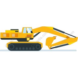 Dynamic Yellow Excavator