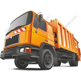 Vibrant Garbage Truck