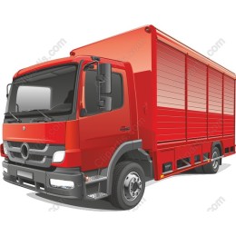 Red Delivery Truck
