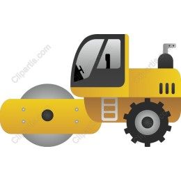 Yellow Construction Roller