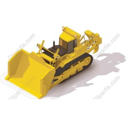 Modern Yellow Bulldozer