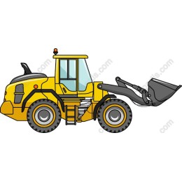 Yellow Front-End Loader