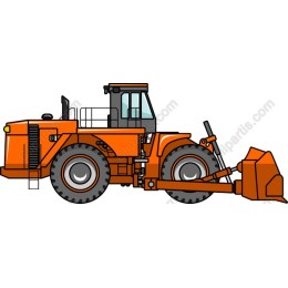 Orange Bulldozer