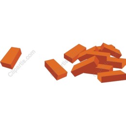 Vibrant Orange Brick