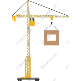 Yellow Construction Crane
