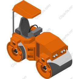 Vibrant Modern Road Roller