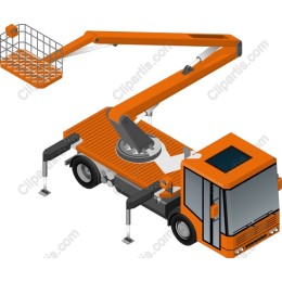 Vibrant Aerial Work Platform Truck