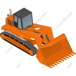 Orange Bulldozer