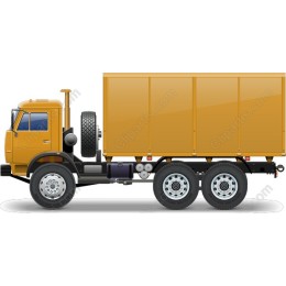 Classic Yellow Cargo Truck