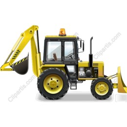 Heavy-Duty Yellow Excavator