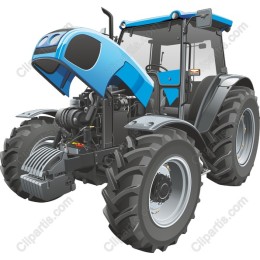 Modern Blue Tractor