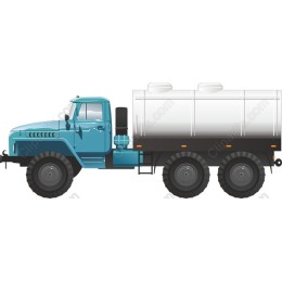 Vintage Blue Tanker Truck