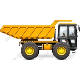 Modern Yellow Dump Truck