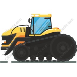 Modern Yellow Tractor