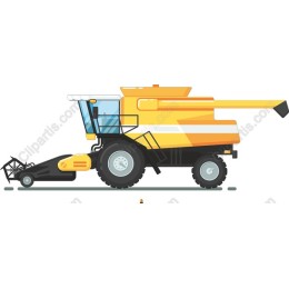 Vibrant Combine Harvester