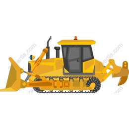 Premium Yellow Bulldozer