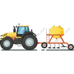 Tractor and Fertilizer Tank