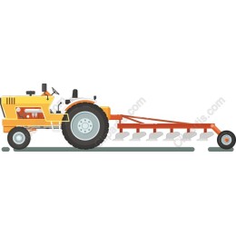 Vibrant Classic Agricultural Tractor