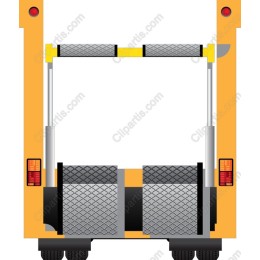 Yellow Truck Rear View