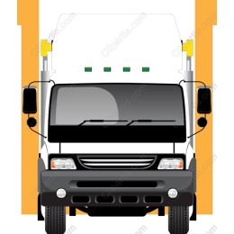 Front View Delivery Truck