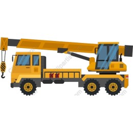 Yellow Crane Truck