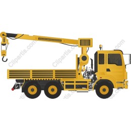 Construction Truck with Crane