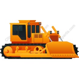 Vibrant Construction Bulldozer
