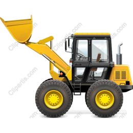 Yellow Construction Loader