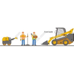 Construction Worker with Front Loader