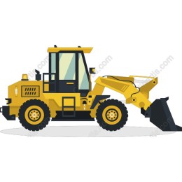 Yellow Construction Loader