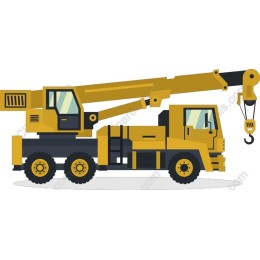 Yellow Construction Crane